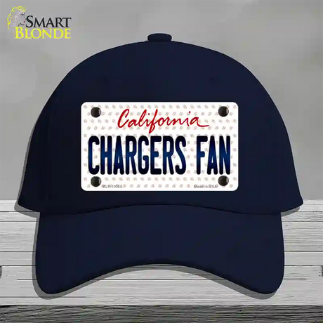 Chargers Fan California Novelty License Plate Hat Cotton / Navy