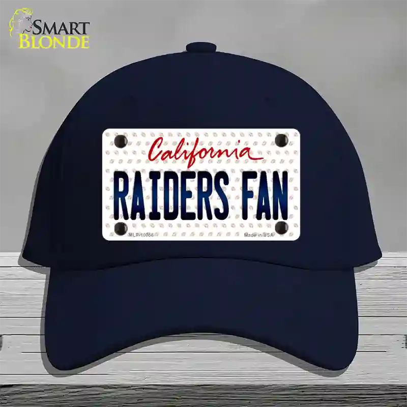 Raiders Fan California Novelty License Plate Hat Cotton / Navy