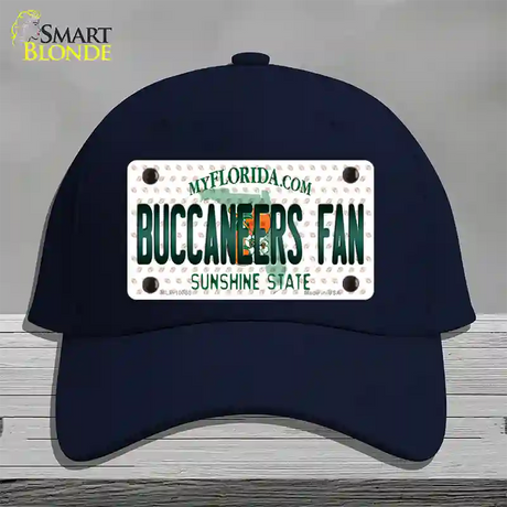 Buccaneers Fan Florida Novelty License Plate Hat Cotton / Navy