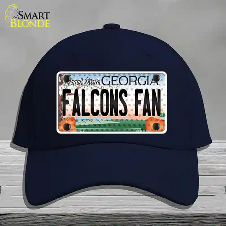 Falcons Fan Georgia Novelty License Plate Hat Cotton / Navy