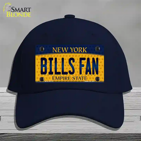 Bills Fan New York Novelty License Plate Hat Cotton / Navy