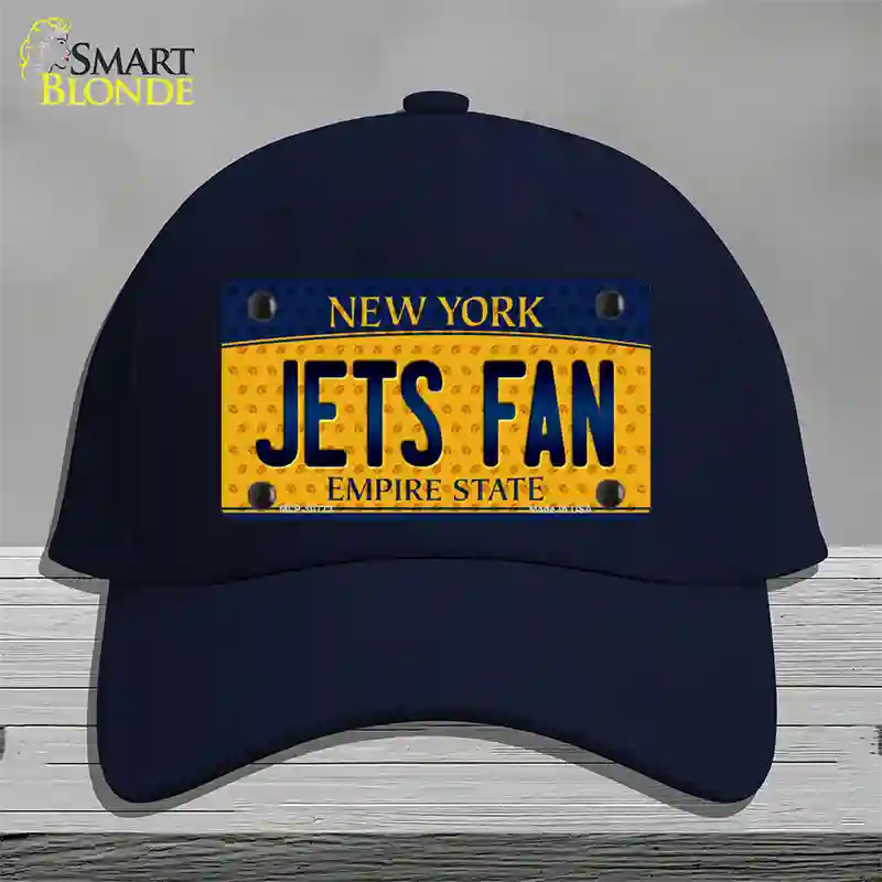 Jets Fan New York Novelty License Plate Hat Cotton / Navy