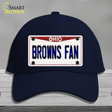 Browns Fan Ohio Novelty License Plate Hat Cotton / Navy