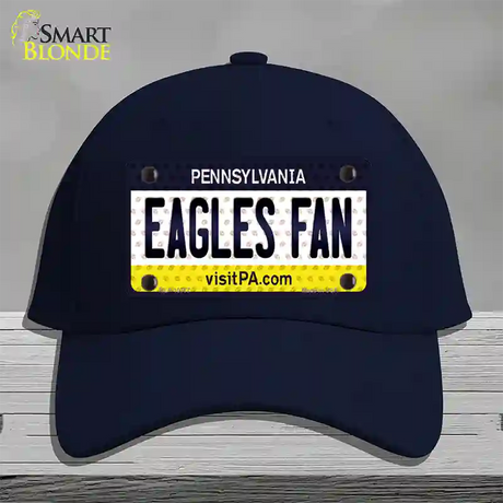 Eagles Fan Pennsylvania Novelty License Plate Hat Cotton / Navy