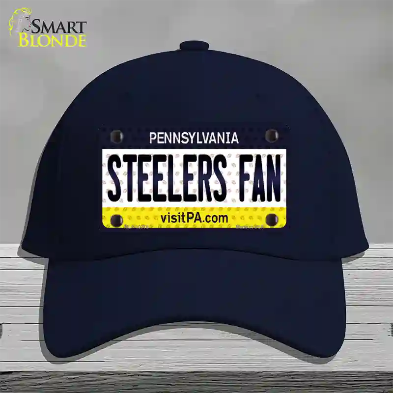 Steelers Fan Pennsylvania Novelty License Plate Hat Cotton / Navy