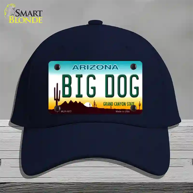 Big Dog Arizona Novelty License Plate Hat Cotton / Navy