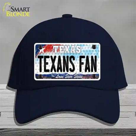 Texans Fan Texas Novelty License Plate Hat Cotton / Navy