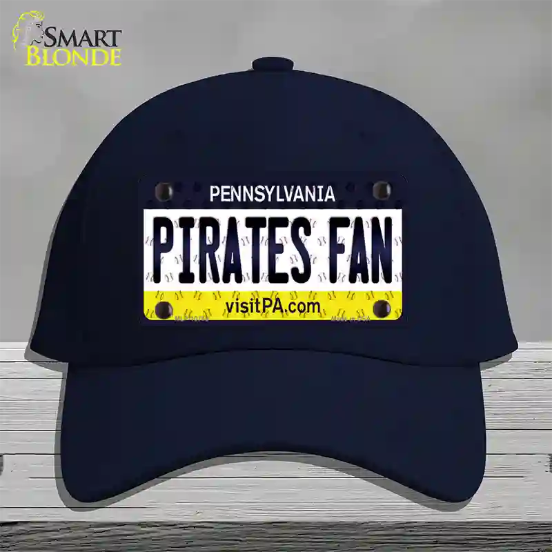 Pirates Fan Pennsylvania Novelty License Plate Hat Cotton / Navy