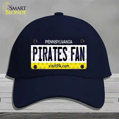 Pirates Fan Pennsylvania Novelty License Plate Hat Cotton / Navy