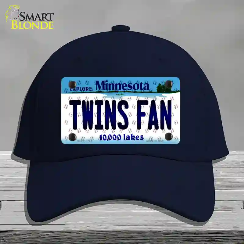 Twins Fan Minnesota Novelty License Plate Hat Cotton / Navy