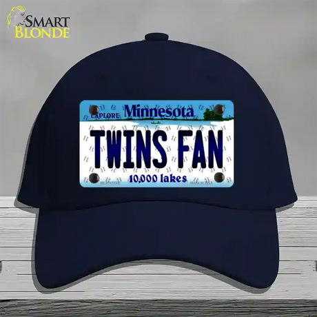 Twins Fan Minnesota Novelty License Plate Hat Cotton / Navy