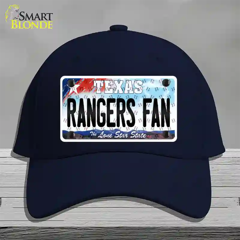 Rangers Fan Texas Novelty License Plate Hat Cotton / Navy