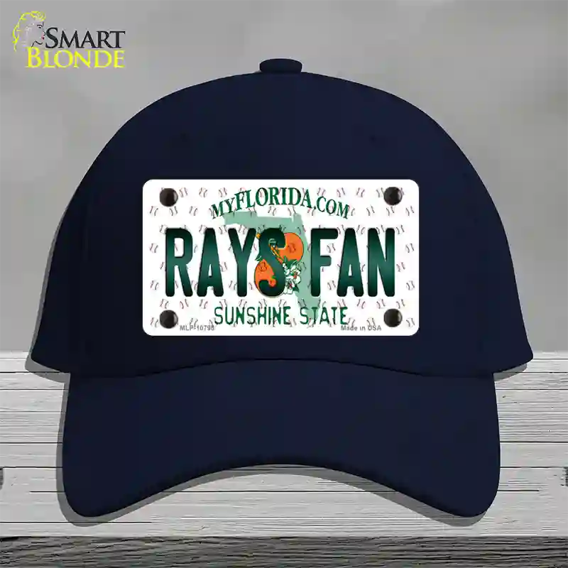 Rays Fan Florida Novelty License Plate Hat Cotton / Navy