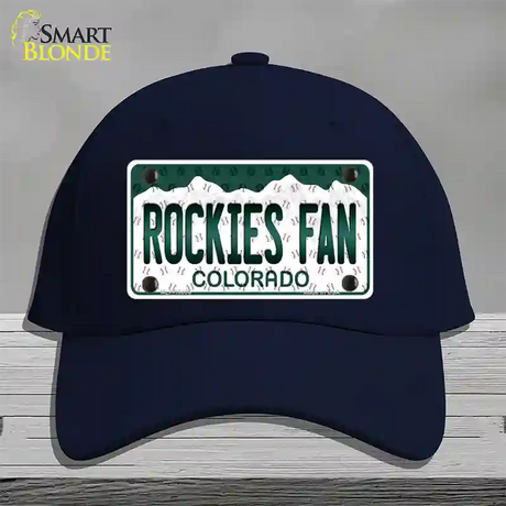 Rockies Fan Colorado Novelty License Plate Hat Cotton / Navy