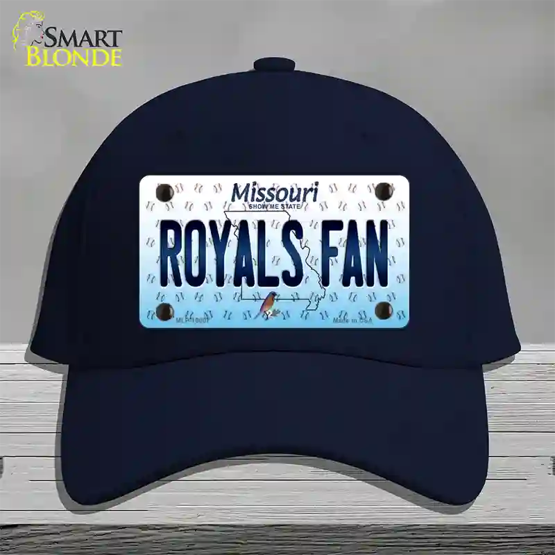 Royals Fan Missouri Novelty License Plate Hat Cotton / Navy