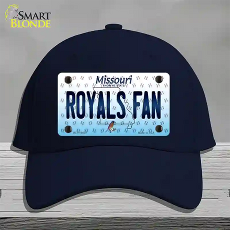 Royals Fan Missouri Novelty License Plate Hat Cotton / Navy