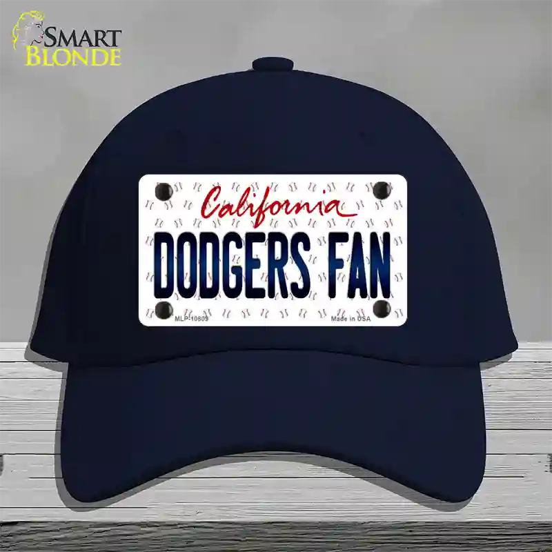 Dodgers Fan California Novelty License Plate Hat Cotton / Navy