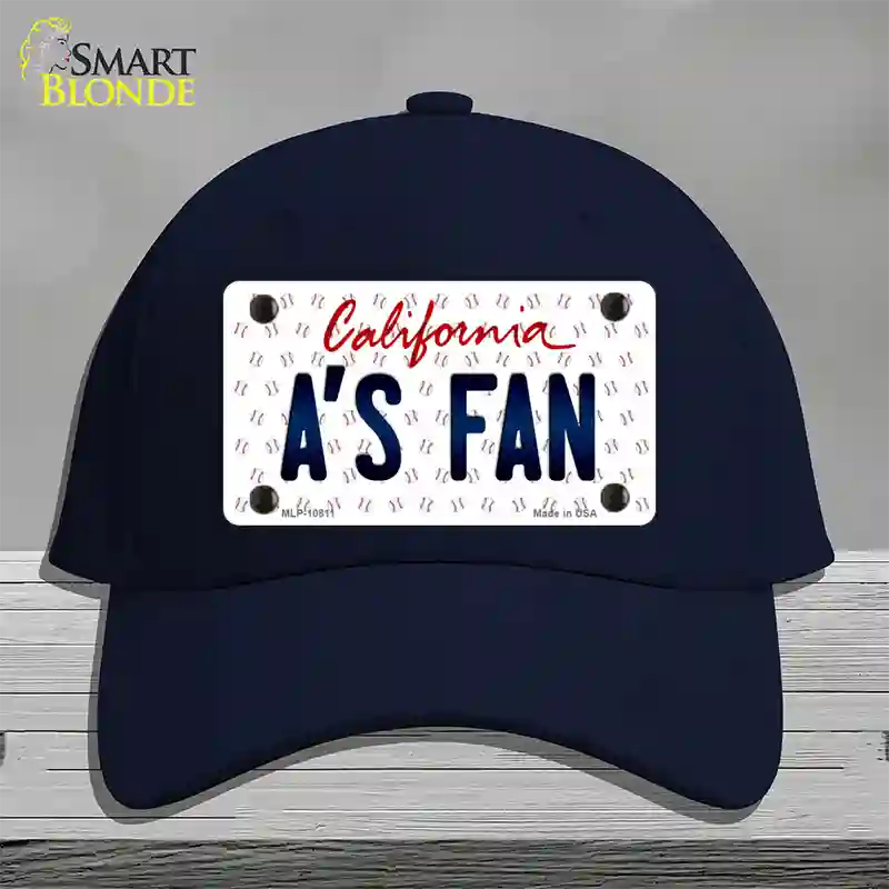 As Fan California Novelty License Plate Hat Cotton / Navy