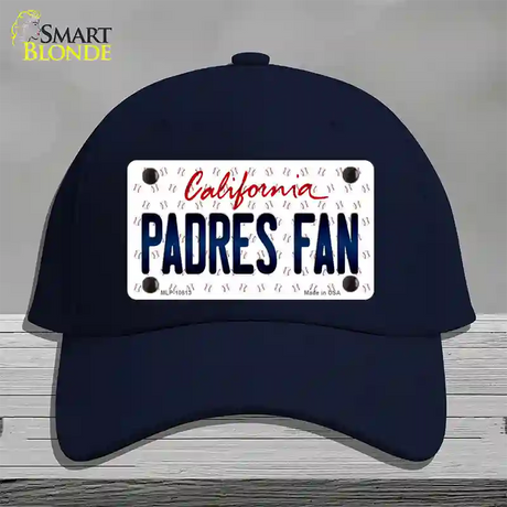 Padres Fan California Novelty License Plate Hat Cotton / Navy