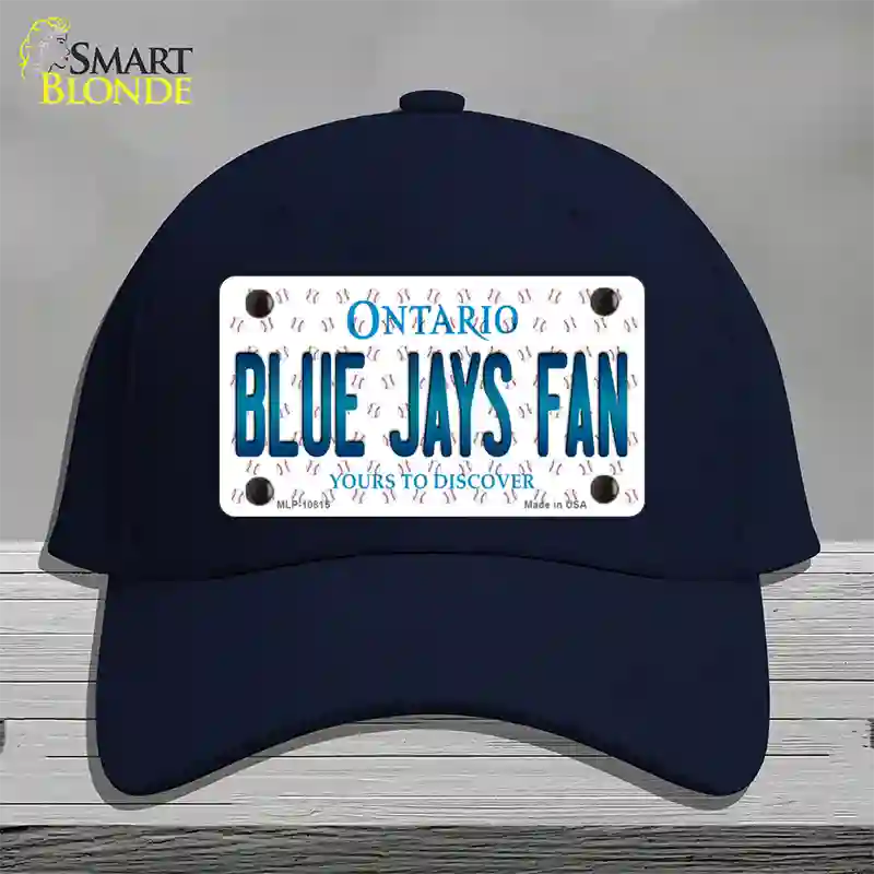 Blue Jays Fan Ontario Novelty License Plate Hat Cotton / Navy