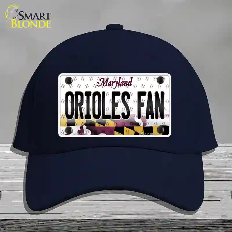 Orioles Fan Maryland Novelty License Plate Hat Cotton / Navy