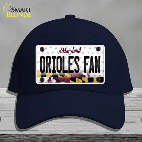 Orioles Fan Maryland Novelty License Plate Hat Cotton / Navy