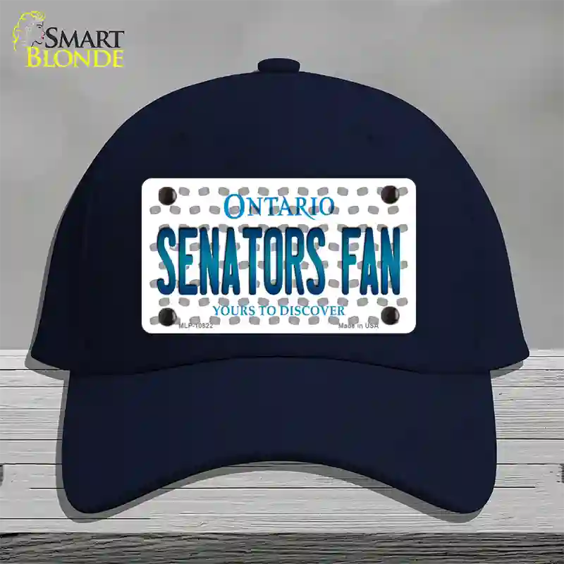 Senators Fan Ontario Novelty License Plate Hat Cotton / Navy