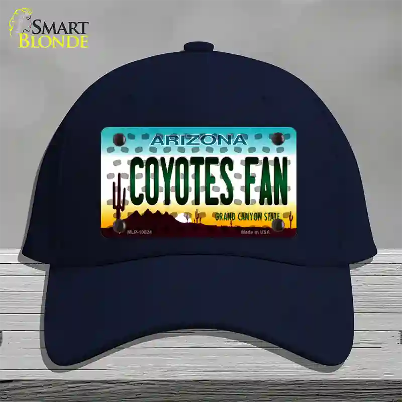 Coyotes Fan Arizona Novelty License Plate Hat Cotton / Navy