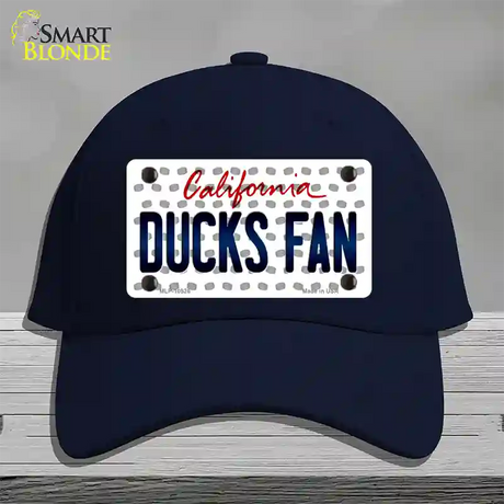 Ducks Fan California Novelty License Plate Hat Cotton / Navy