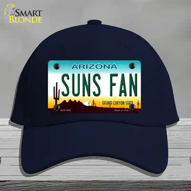 Suns Fan Arizona Novelty License Plate Hat Cotton / Navy