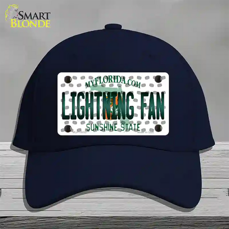 Lightning Fan Florida Novelty License Plate Hat Cotton / Navy