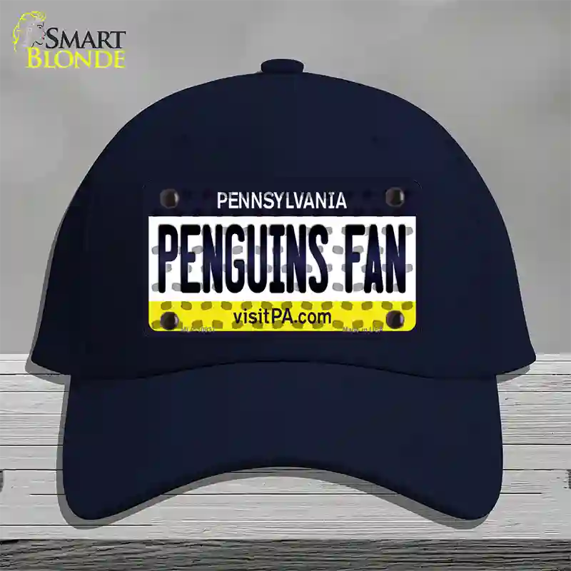 Penguins Fan Pennsylvania Novelty License Plate Hat Cotton / Navy