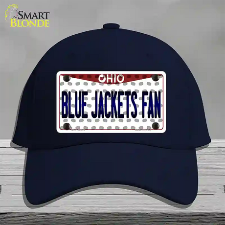 Blue Jackets Fan Ohio Novelty License Plate Hat Cotton / Navy