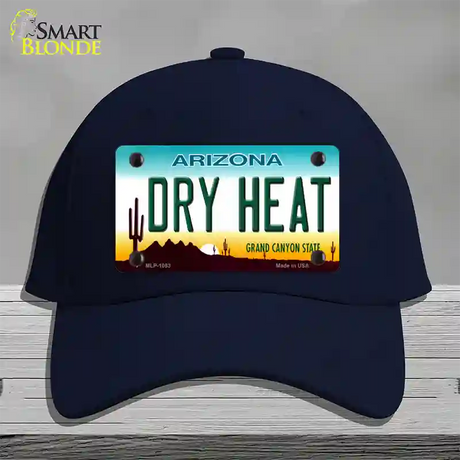 Dry Heat Arizona Novelty License Plate Hat Cotton / Navy