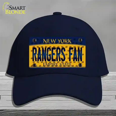 Rangers Fan New York Novelty License Plate Hat Cotton / Navy