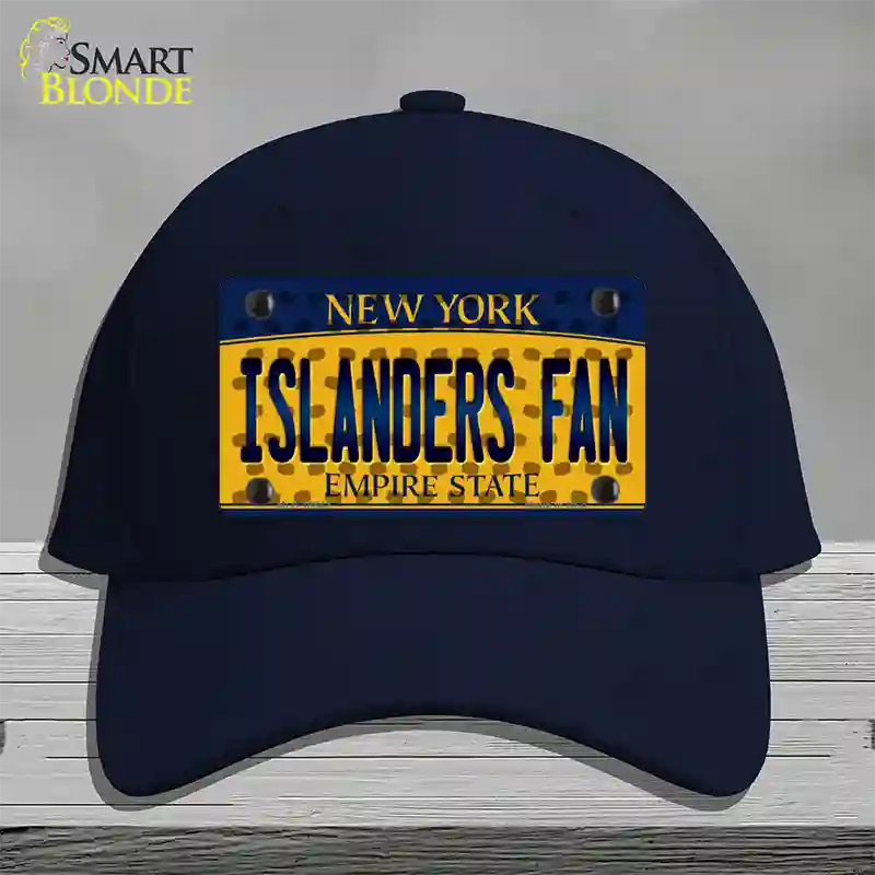 Islanders Fan New York Novelty License Plate Hat Cotton / Navy