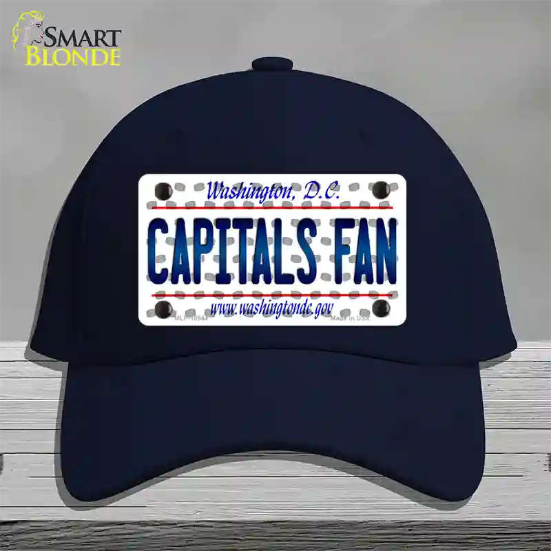 Capitals Fan Washington DC Novelty License Plate Hat Cotton / Navy