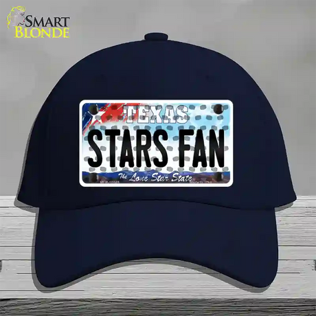 Stars Fan Texas Novelty License Plate Hat Cotton / Navy