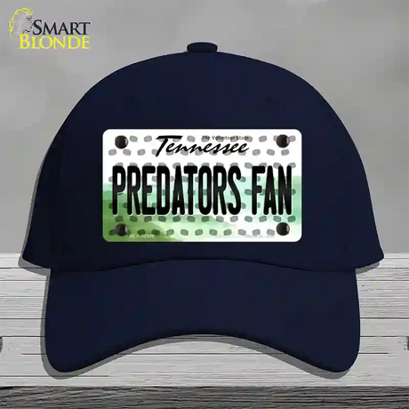 Predators Fan Tennessee Novelty License Plate Hat Cotton / Navy