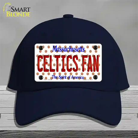 Celtics Fan Massachusetts Novelty License Plate Hat Cotton / Navy