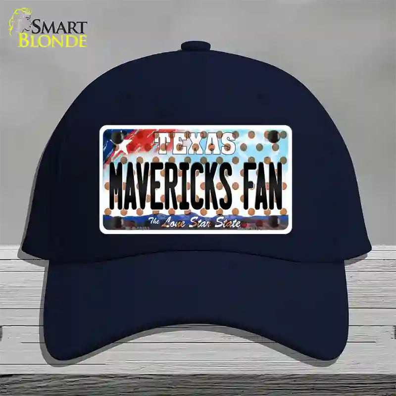 Mavericks Fan Texas Novelty License Plate Hat Cotton / Navy