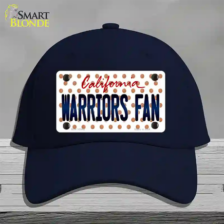 Warriors Fan California Novelty License Plate Hat Cotton / Navy