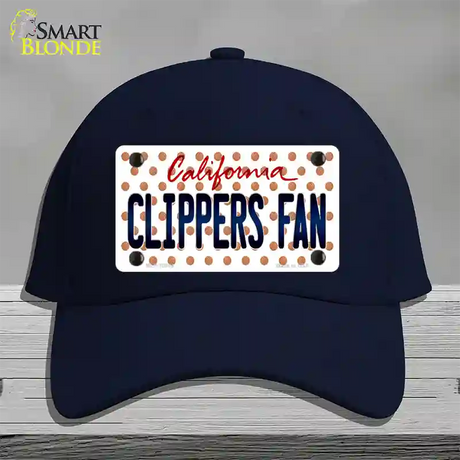 Clippers Fan California Novelty License Plate Hat Cotton / Navy