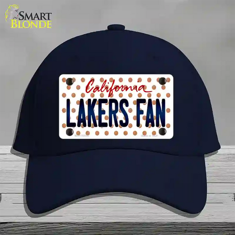 Lakers Fan California Novelty License Plate Hat Cotton / Navy