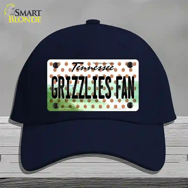 Grizzlies Fan Tennessee Novelty License Plate Hat Cotton / Navy