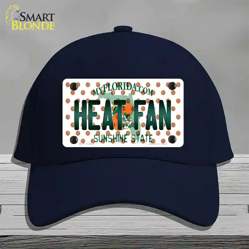 Heat Fan Florida Novelty License Plate Hat Cotton / Navy