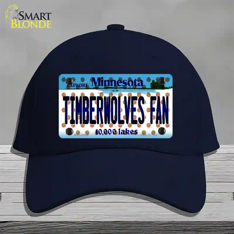 Timberwolves Fan Minnesota Novelty License Plate Hat Cotton / Navy