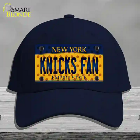 Knicks Fan New York Novelty License Plate Hat Cotton / Navy