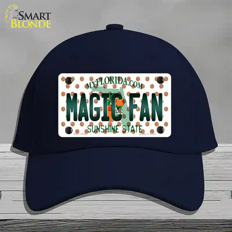 Magic Fan Florida Novelty License Plate Hat Cotton / Navy