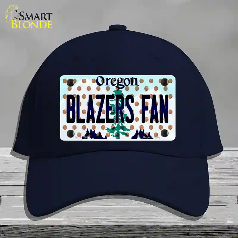 Blazers Fan Oregon Novelty License Plate Hat Cotton / Navy